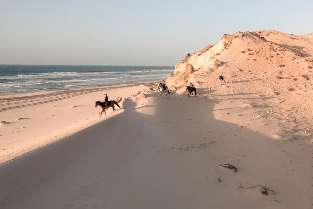 Balade à cheval dans les dunes de Dakhla