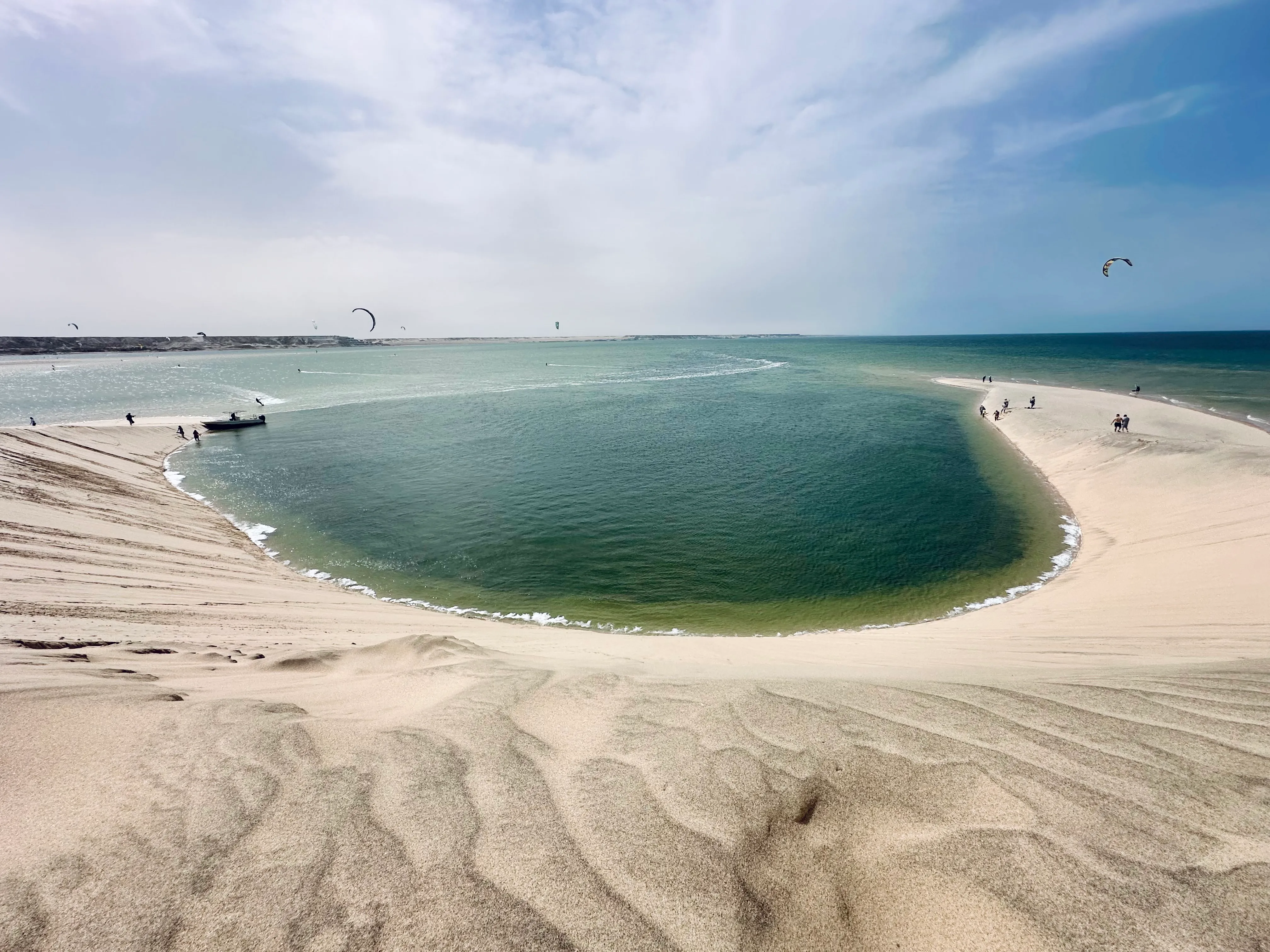 La Dune Blanche dans le désert de Dakhla